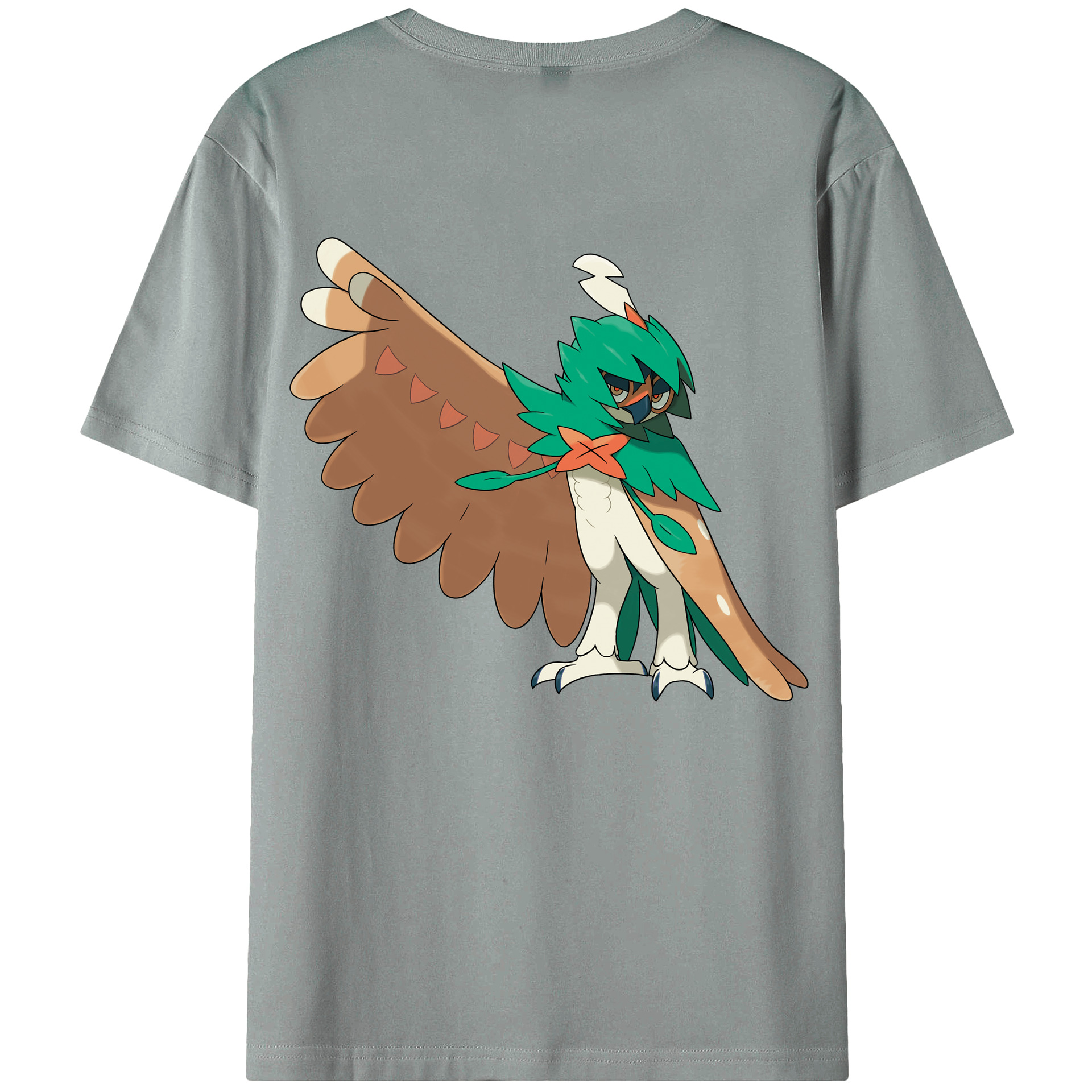 （画像用） ポケットモンスター Pokémon 綿100％ メンズ半袖Tシャツ（バックプリント） 通気性